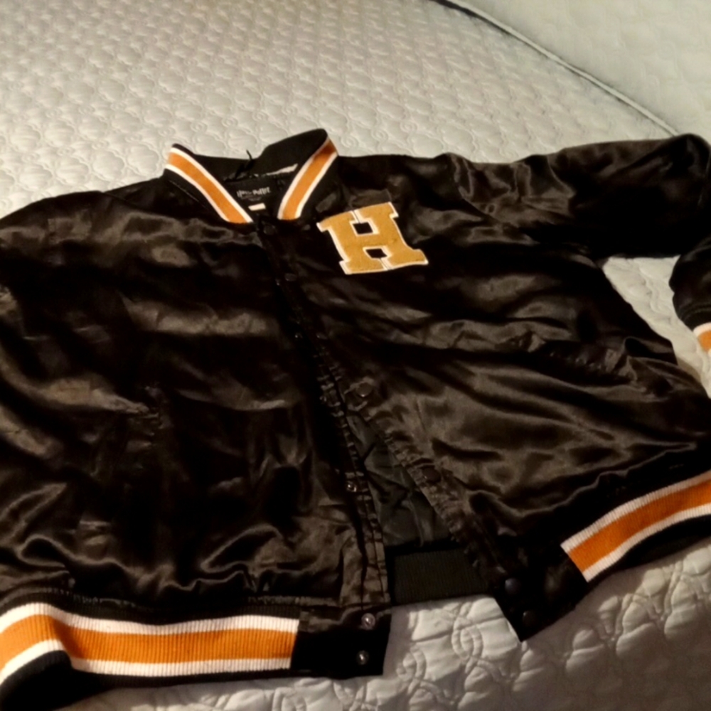 Harry Potter HufflePuff Black Varsity Jacket